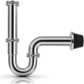 Miniatyrbillede 1 af 5: Siphon.universal Rørsifon i rustfrit stål / Vaskesifon.rørlugtfælde Plus 1