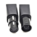 Miniatyrbillede 1 af 5: 1 par DMX til RJ45-stik RJ45 Ethernet til 5-polet XLR DMX hun- og han-adapter til lyd og video