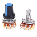 Miniatyrbillede 3 af 5: 9 stk. 1K 2K 5K 10K 20K 50K 100K Ohm Lineær Potentiometer til WH148