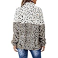 Miniatyrbild 2 av 5: Kvinnor Leopard Fleece Sweatshirt Pullover Vinter Varma Jumper Tjock Topp