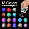 Miniatyrbilde 5 av 5: Månelampe Lava Lampe Nattelys Galaxy Lampe 16 LED Farger Med Tre Stativ & Fjernkontroll/berøringskontroll Og USB Oppladbar Gave Til Jenter Gutter