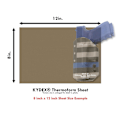 Miniatyrbilde 3 av 5: KYDEX Thermoform Sheet - (P1 Texture) - (.093 Thickness) - (8in x 12in) - (Flat Dark Earth Spring) - (2 Sheets) - (for KYDEX Holster Making & Hobby)