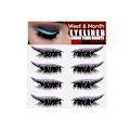 Pikkukuva 1 / 5: Violetit Ripset Eyeliner-Tarrat Liimaa Vailla Itsekiinnittyvät Hyytelönauhat Kihartavat TekoRipset