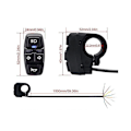 Miniatyrbild 3 av 5: Ebike Switch Dk336 Med Qd168 Framlykta C-05c Baklykta S M Plugg Varningsljus Blinkers Signalhorn Eb