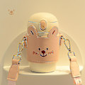 Miniatyrbild 1 av 5: Isolerad Vattenkopp för Barn Crossbody Vattenflaska Bärbar Kopp för Utomhus