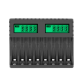 Miniatyrbilde 1 av 5: 8-spors batterilader AA/AAA digitalt display oppladbare batterier lading