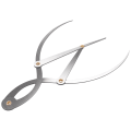 Miniatyrbillede 1 af 5: Mean Calipers Gyldent Snit Calipers Rustfrit Stål Øjenbryn