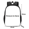 Miniatyrbild 2 av 5: Fashion Cr7 3-delad set ryggsäck Mochila Nya studenter Kapacitet Skolväska Bokväska Resväska M 1 Only Backpack