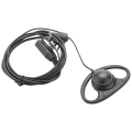 Miniatyrbillede 1 af 4: 2-bens avanceret D-formet clip-on Ptt-headset-øretelefonmikrofon til Motorola 2-vejs radioer Gp88s Gp300 Gp68