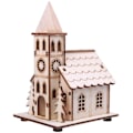 Miniatyrbillede 1 af 5: LED julehus med lys til vinterjuledekoration