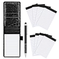 Miniatyrbillede 1 af 5: 10 stk. Mini Lomme Notesblok Holder Sæt Med Metal Pen Og Lomme