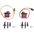 Miniatyrbillede 5 af 5: 1 Sæt DC 4.8-5V Dobbelt Servo Gimbal Beslag 29X29Mm Kamera Pan/Tilt Stativ med 2 STK 9G Styretøj til RC FPV Drone(A)