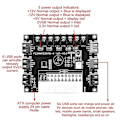 Miniatyrbillede 1 af 5: 24 Pin/20Pin ATX Strømforsyning Breakout Board Modul Adapter Strømstik Understøtter 12V -12V 5V 5VSB 3.3V Uden Kabinet