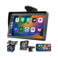 Miniatyrbild 1 av 5: Bärbar Dash Mount Carplay Display 7In Touch Screen, GPS Navigatin,Bluetooth Bilstereo Radio, Backup Kamera, FM Radio