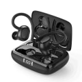 Miniatyrbilde 2 av 4: Bluetooth-hodetelefoner 5.1, Trådløse Sportshodetelefoner IP7 Vanntette Bluetooth-hodetelefoner 48H Hi-Fi Stereo med Dobbel Mikrofon, CVC 8.0 Støyreduksjon red