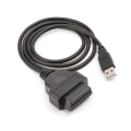 Miniatyrbillede 3 af 5: 16-bens Obd2 til Usb-port opladeradapterkabelforbindelsesdiagnostisk værktøj