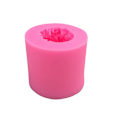 Miniatyrbillede 4 af 4: Farve tilfældig 3d rose blomst kugle fondant form kage dekoration fondant