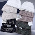 Miniatyrbilde 1 av 3: Høst-Vinter Varmt Strikket Beanie Menn Kvinner Ull Beanie Par Beanie khaki One size LOEWE