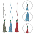 Miniatyrbillede 3 af 5: 4 stk. Ledning Hovedtelefon Organizer Wrap Winder Håndlavet Læder Earphone Headset Telefon Kabel Winder Rem Usb Oplader Holder Wire Organizer Earbud Indpakket