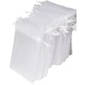 Miniatyrbillede 1 af 5: 100 stk. Organzaposer, Hvide Organza Gaveposer, 7x9cm Små Gaveposer Til Fest