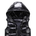 Miniatyrbillede 2 af 2: Sliktaa Unisex Shiny Vandtæt Ærmeløs Jakke Letvægts Puffer Vest