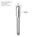 Miniatyrbilde 4 av 5: X 1,5 gjengetapp, Hss X 1,5 rettrillet maskingjenge