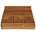 Miniatyrbillede 2 af 2: Træ 30-gitter Mobiltelefon Opbevaringsboks Desktop Mobiltelefon Holder Organizer