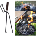 Miniatyrbilde 4 av 4: Vedklyper, 40 cm Heavy Duty Vedklyper Peistilbehør Bestikk Peis Anti-skålding Vedklyper Lang Varmeapparat For Bål Peiser