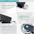 Miniatyrbild 3 av 5: Aluminiumlegering Lat Pull Down Bar Gym Lat Pulldown Attachmen