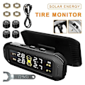 Pikkukuva 1 / 5: Pdto Langaton Aurinkoenergialla Toimiva Tpms Lcd Auton Rengaspaineen Hälytysjärjestelmä 4 Anturilla