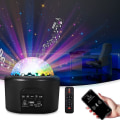 Miniatyrbillede 1 af 5: Led-stjerneprojektor, Galaxy-stjerneprojektor-natlysprojektor med Bluetooth