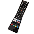 Miniatyrbilde 4 av 4: RM-C3337 Ergonomisk designet fjernkontroll for TV, erstatning for JVC RMC3337 RCA243100P TV