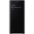 Pikkukuva 1 / 3: Samsung Galaxy S10:lle suojaava läpinäkyvä View Folio -kotelo - Musta - 2023