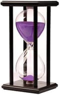 30 Minuters Sandtimer Klocka 30 Minuter Träram Sandglas Timer Heminredning Skrivbordsdekoration Kökstimer Sandtimer Lila