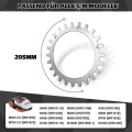 Miniatyrbilde 4 av 5: 2 x Premium rustfrie stålspikes for Worx S/M-modell, 2x rustfrie stålspikes skruespikes trekkforsterker, robotgressklippere hjulstørrelse 205mm gratis frakt