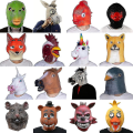 Miniatyrbild 1 av 2: Djurmask Häst Unicorn Deluxe Nyhet Halloween Kostymfest Latex Djurhuvudmask Olika Djur Huvudbonad