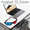 Pikkukuva 4 / 5: 5x punaiset ja siniset anaglyfidiset 3D-näkölasit TV-peleihin ja DVD-levyille