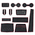 Miniatyrbild 1 av 5: För 2021 2022 4 dörrar Anti Dust Cup Holder Insert Center Console Shifter Liner Trim Dörr Packet Mats