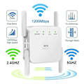 Pikkukuva 5 / 5: 1200mbps langaton Wifi-vahvistin Repetidor Repeater Black EU plug