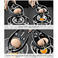 Miniatyrbilde 2 av 5: Eggåpner Breaker Egg Cracker, Rustfritt Stål Rå Egg Fjerner Automatisk Separator, Håndholdt Rask Eggeskall Cutter Med Eggeplomme Hvit Separator