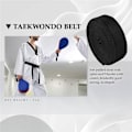Miniatyrbillede 4 af 5: Kampsport Karate TaeKwonDo Kæde Blød Bælte Sort