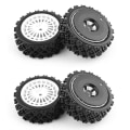 Miniatyrbilde 1 av 5: 4 stk. Gummihjul til Xv01 Ta06 Tt01 Tt01e Tt02 Tt02b Ptg-2 1/10 RC Bil Oppgraderinger