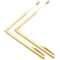 2 st Dowsing Rods Bärbara Dowsing Rods Koppar Divining Probe Rods För Utomhus