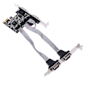 Miniatyrbilde 3 av 5: Txb071 Pci Express-tilleggkort 4 porter seriell stigerkort Multi Rs232 Db9 Com Pcie-utvidelsesadapter