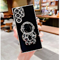 Pikkukuva 1 / 5: 6d Plating Astronaut Hidden Stand Case Cover Yhteensopiva Samsung Galaxy S23 Ultra/s23 Plus/s23 Kamerasuojalla Black S23 Plus