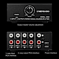 Miniatyrbillede 2 af 5: 1 ind i 4 ud stereo signal kilde splitter lydfrekvens signal fordeler enhed ikke forbrug O