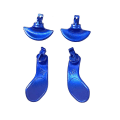 Miniatyrbillede 4 af 5: 4 stk. Metal Back Key til Ps5- Edge Elite- Håndtag Game Controller Gamepad Back Key Silver