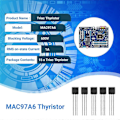 Pikkukuva 4 / 5: 15 kpl MAC97A6 97A6 Kaksisuuntaiset Triac-tyristorit 600V 1A
