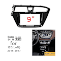 Miniatyrbilde 2 av 5: 9 tommers 2 Din bilstereo radio fascia dash spiller dvd adapter rammepanel for I20 2014-2017