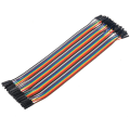 Miniatyrbilde 2 av 2: 3 stk 20 cm flerfargede 40-pin hann til hunn / hann til hann / hunn til hunn brødbrett jumper ledninger båndkabler